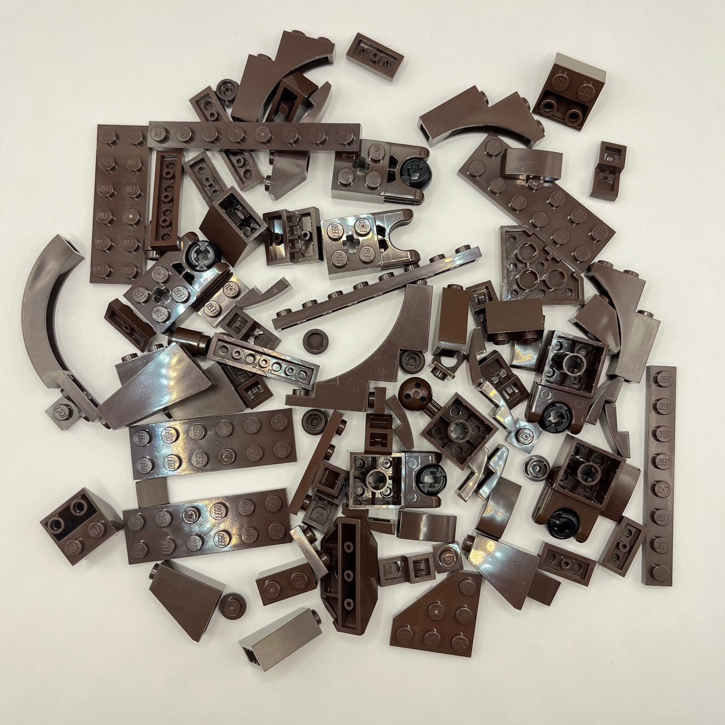 LEGO Dark Brown, Mixed Bricks, Approx. 70g