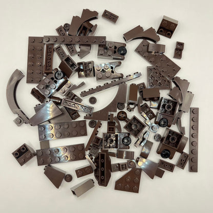 LEGO Dark Brown, Mixed Bricks, Approx. 70g