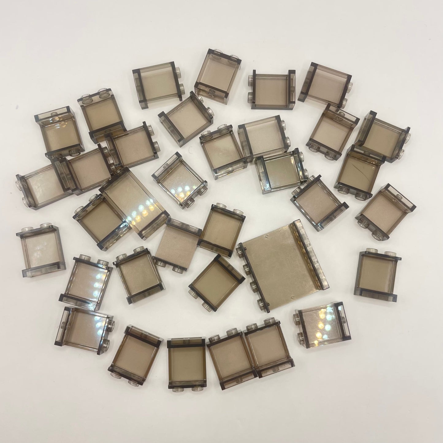 LEGO Transparent Brown, Panels, Building (35 Pieces)