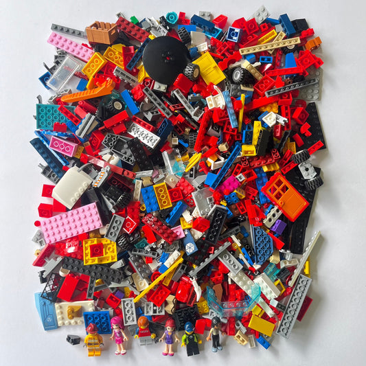 LEGO Fun Pack, Mixed Bag, Approx. 750g includes 6 Minifigures/Minidolls