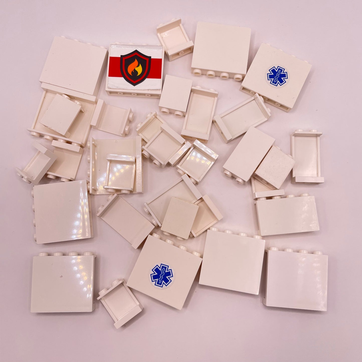 LEGO White, Small Panels, Approx. 50g