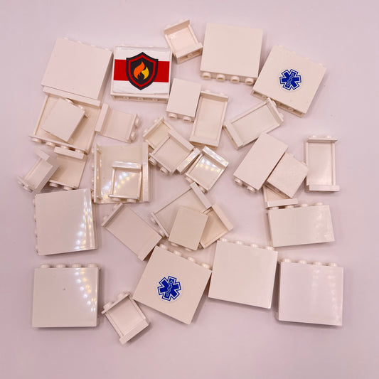 LEGO White, Small Panels, Approx. 50g