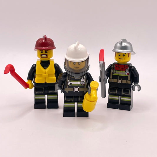 LEGO Fire Fighters, City, Minifigures, Set of 3