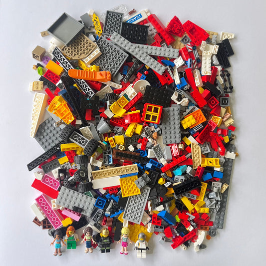 LEGO Fun Pack, Mixed Bag, Approx. 750g includes 6 Minifigures/Minidolls