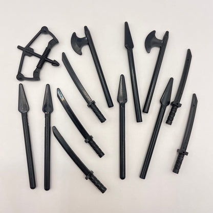 LEGO Mixed Medieval Weapons, Castle, Black, 13 Pieces
