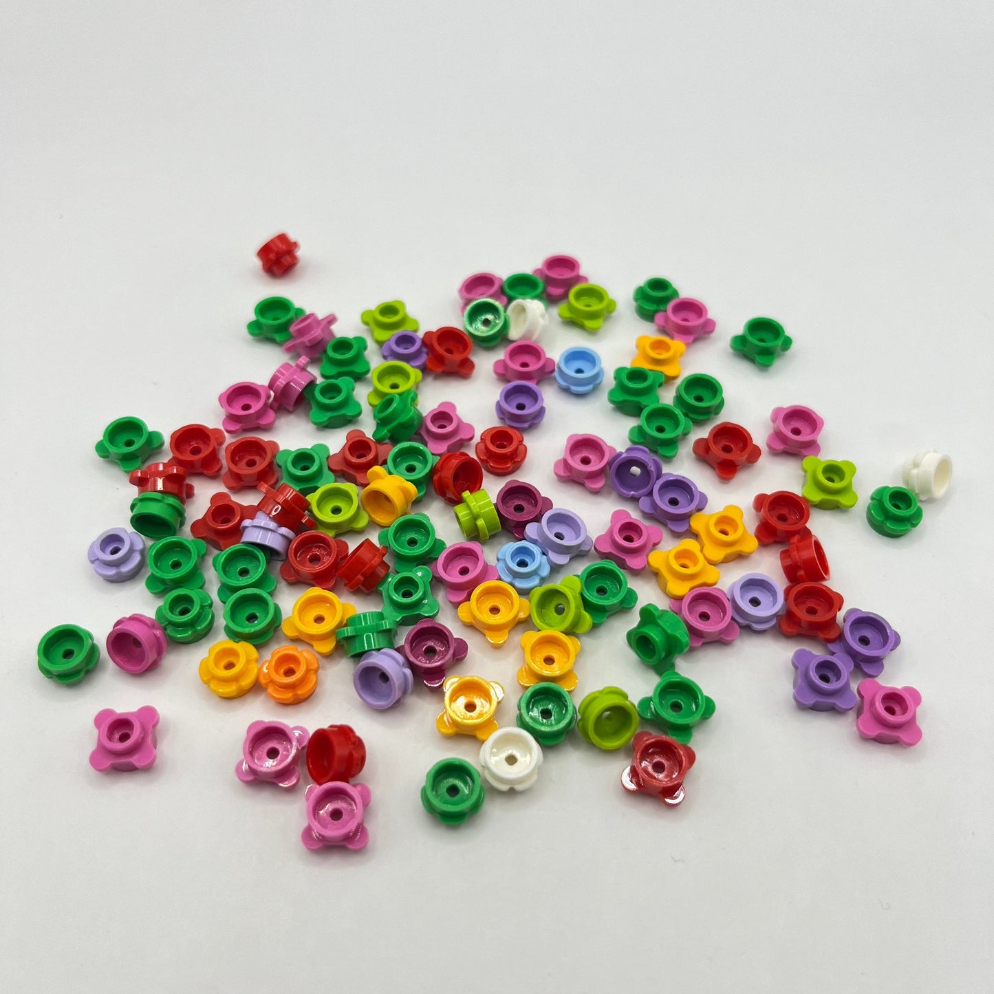 LEGO 1x1 Flowers, Mixed Colours, 100 Pieces, Plant