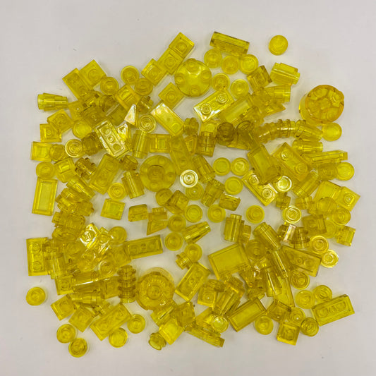 LEGO Transparent Yellow, Mixed Pieces, Approx. 40g