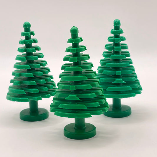 LEGO Large Pine Trees, Green, Christmas, 3 Pieces - Seconds