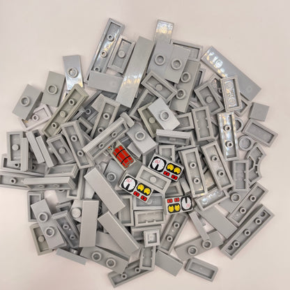 LEGO Tiles, Small, Light Bluish Grey, Approx. 35g