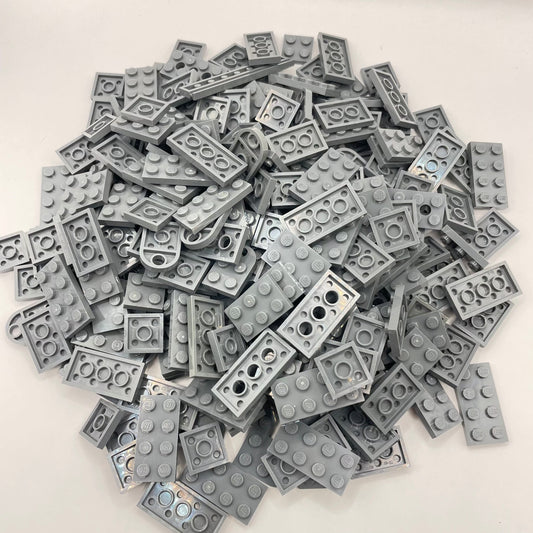 LEGO Round Plates, Mixed Grey, Approx. 45g