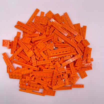 LEGO Plates, Orange, Approx. 165g