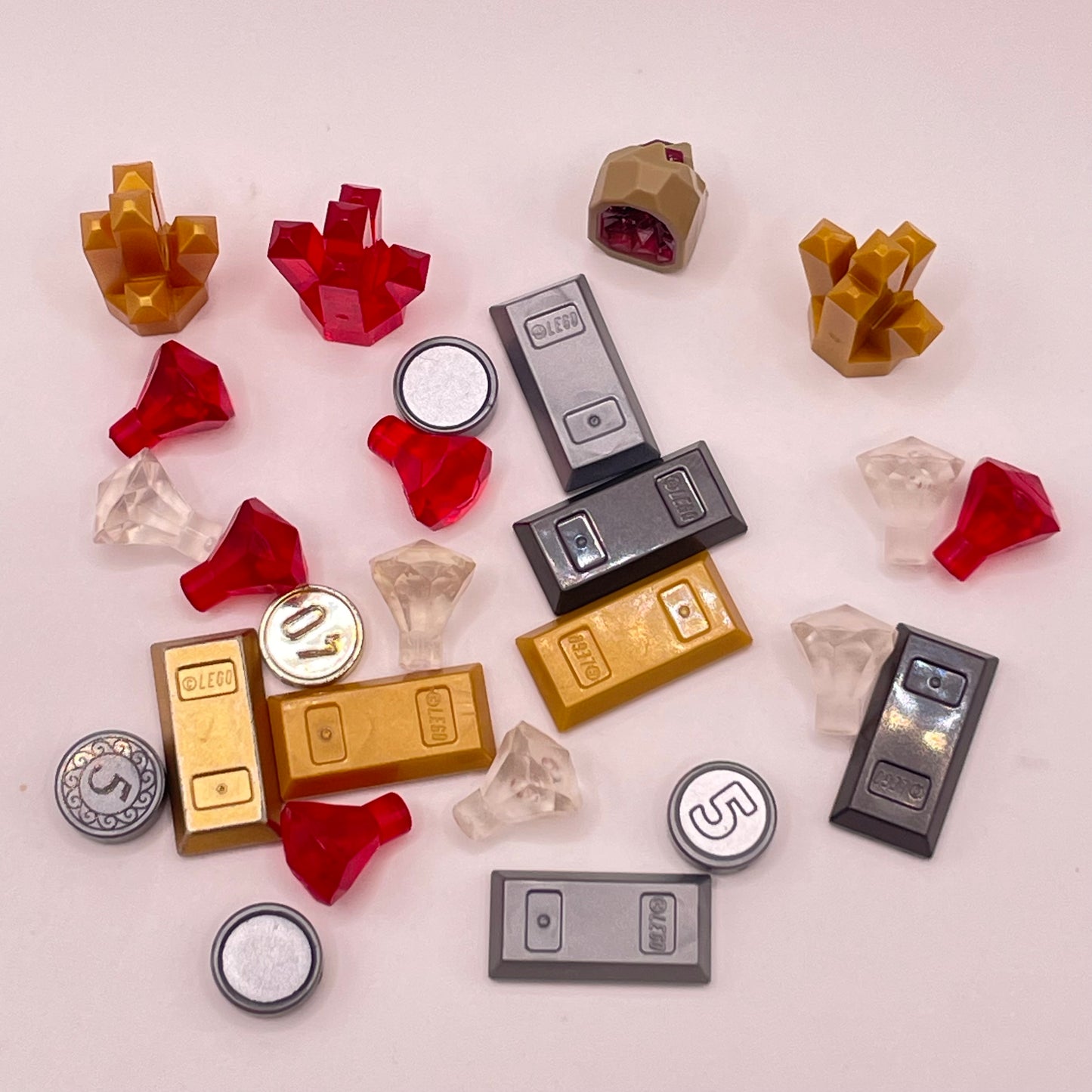LEGO Treasure and Crystals, Mixed Colours, 25 Pieces