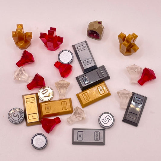 LEGO Treasure and Crystals, Mixed Colours, 25 Pieces