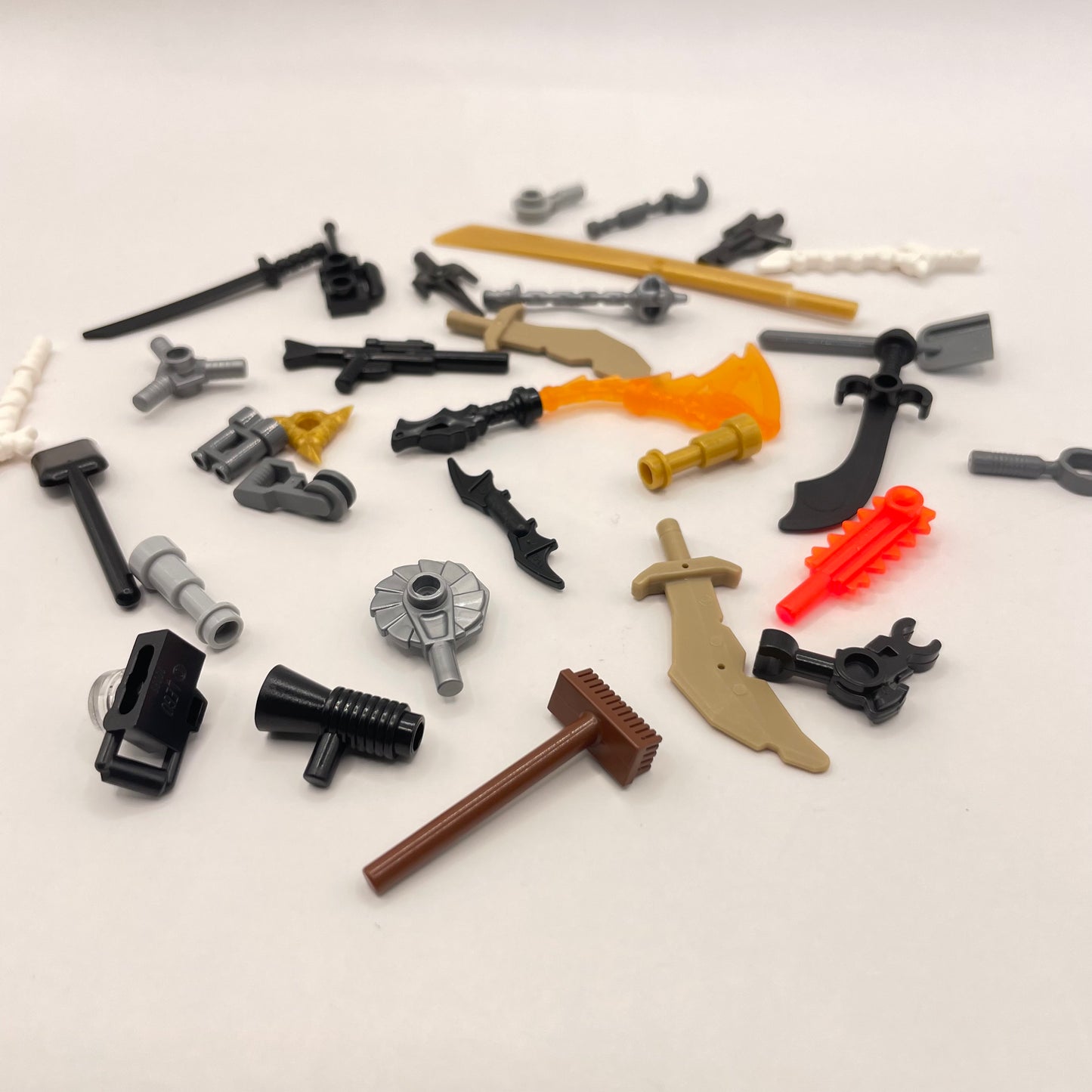 LEGO Mixed Tools and Weapons, Minifigure Accessories, 30 Pieces