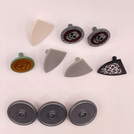 LEGO Mixed Shields, Minifigure Accessories, 10 Pieces