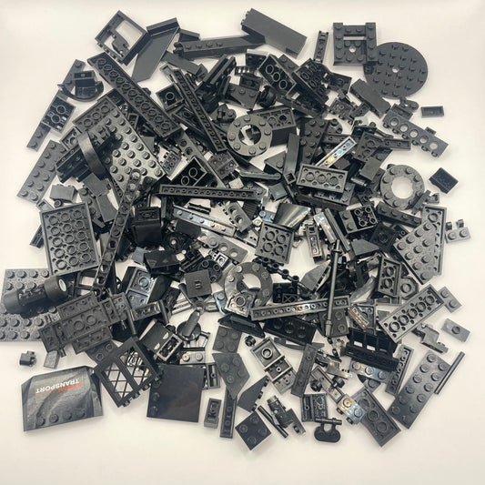 LEGO Mixed Pieces, Black, Approx. 260g