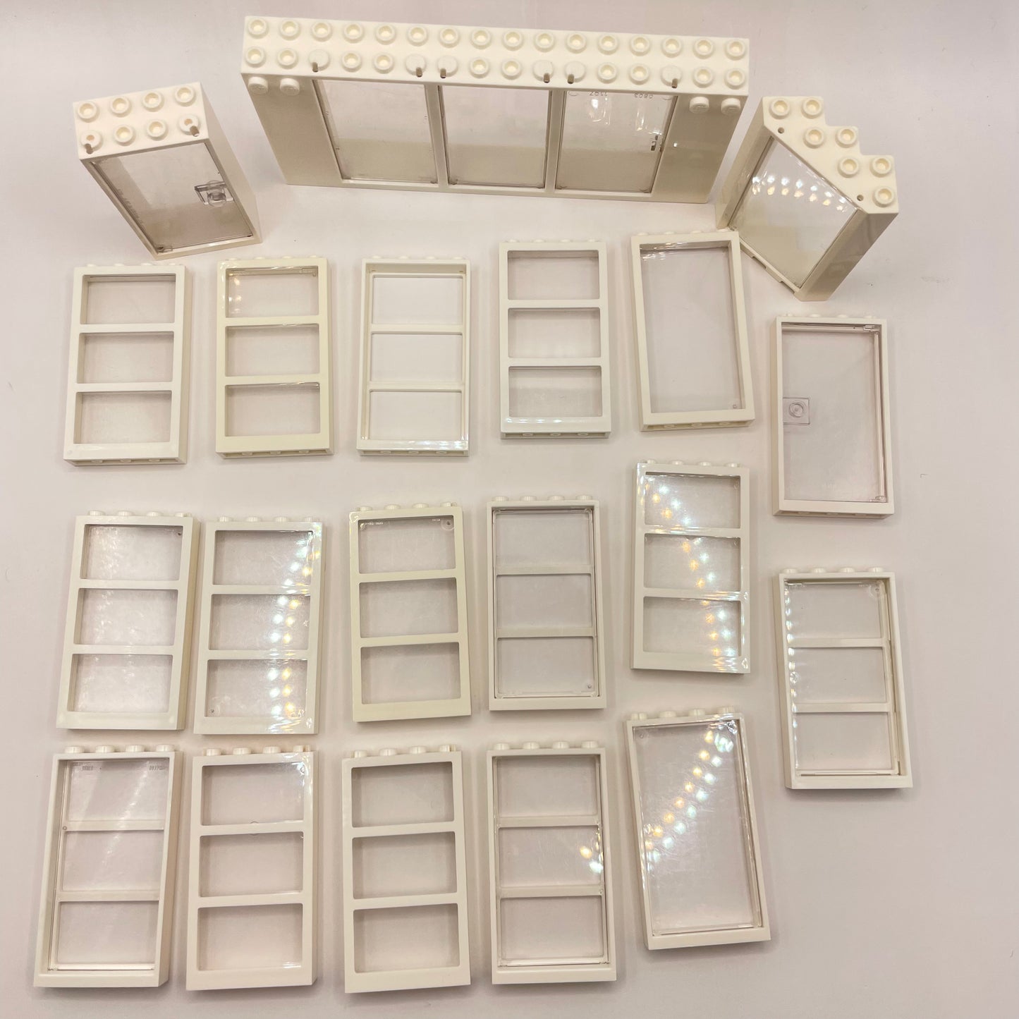 LEGO White Windows, Building, Approx. 140g