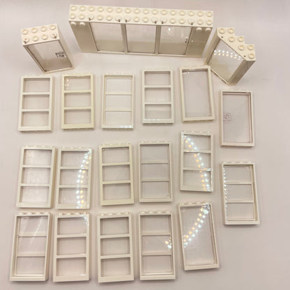 LEGO White Windows, Building, Approx. 140g