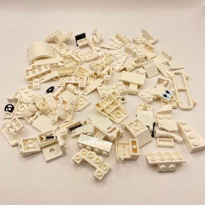 LEGO SNOT and Technic, White, Approx. 80g