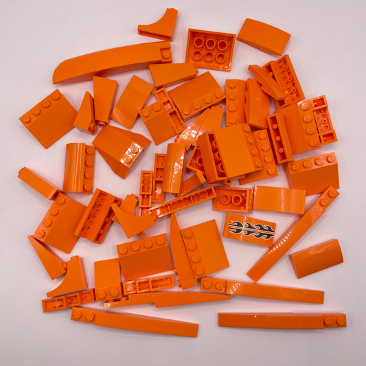 LEGO Large Slopes, Orange, Approx. 100g