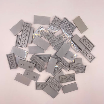 LEGO Tiles 2x4, Light Bluish Grey, Approx. 40g