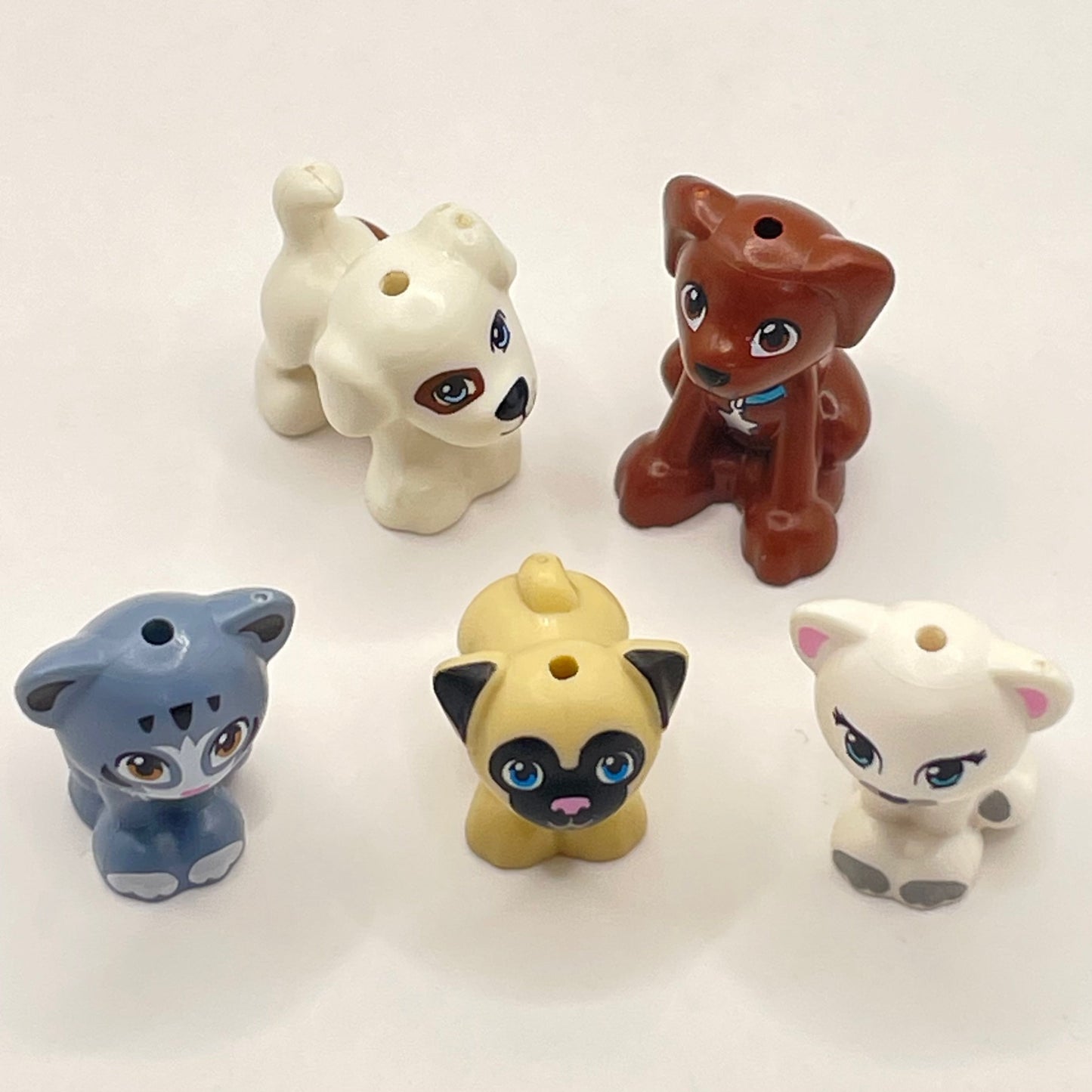 LEGO Dogs and Cats, Mixed Colours, 5 Pieces