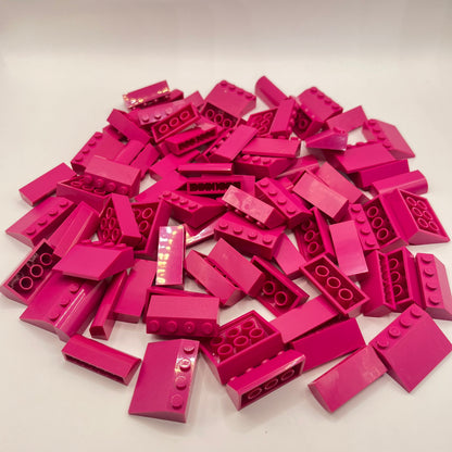 LEGO Slopes, 4x Wide, Magenta, Approx. 165g