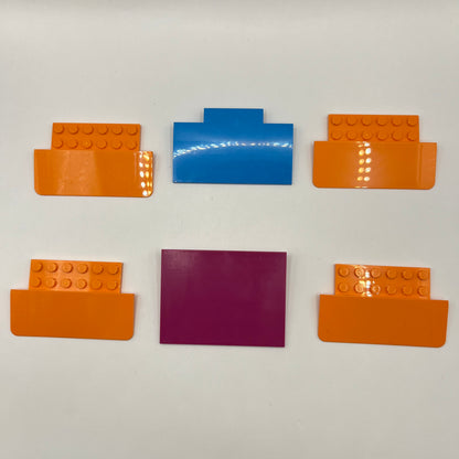 LEGO Ramps, Mixed Colours, 6 Pieces