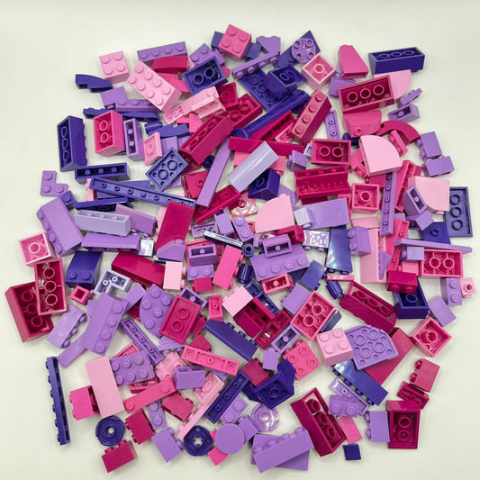 LEGO Purple and Pink, Mixed Bricks, Approx. 210g