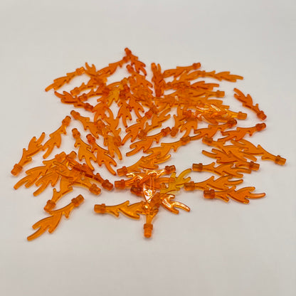 LEGO Trans-Orange Flames,  60 Pieces