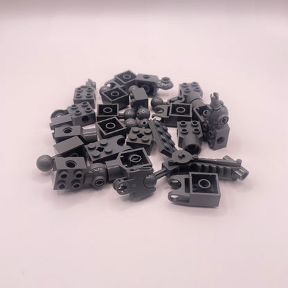 LEGO Bionicle Joints, Technic, Dark Bluish Grey, Approx. 50g