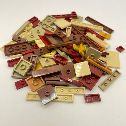 LEGO Tiles, Mixed Browns, Approx. 45g