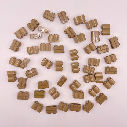 LEGO  Textured Bricks, Dark Bluish Grey, 50 Pieces