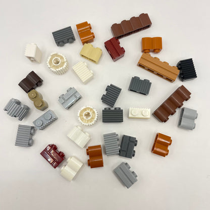 LEGO Textured Brick, Mixed Colours, 32 Pieces