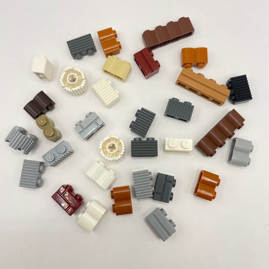 LEGO Textured Brick, Mixed Colours, 32 Pieces