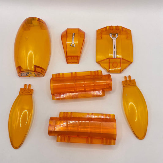 LEGO Transparent Orange, Windscreen, Canopy, Technic, Vehicle (7 Pieces)
