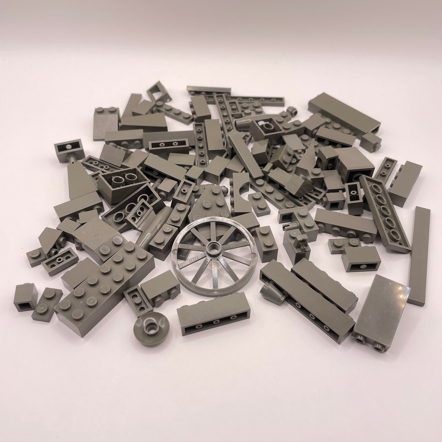 LEGO Mixed Pieces, Old Grey, Approx. 100g