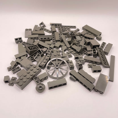 LEGO Mixed Pieces, Old Grey, Approx. 100g