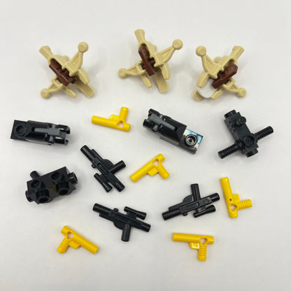 LEGO Shooting Weapons, Minifigure Accessories, 15 Pieces