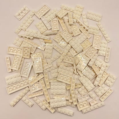 LEGO Plates, White, Approx. 100g