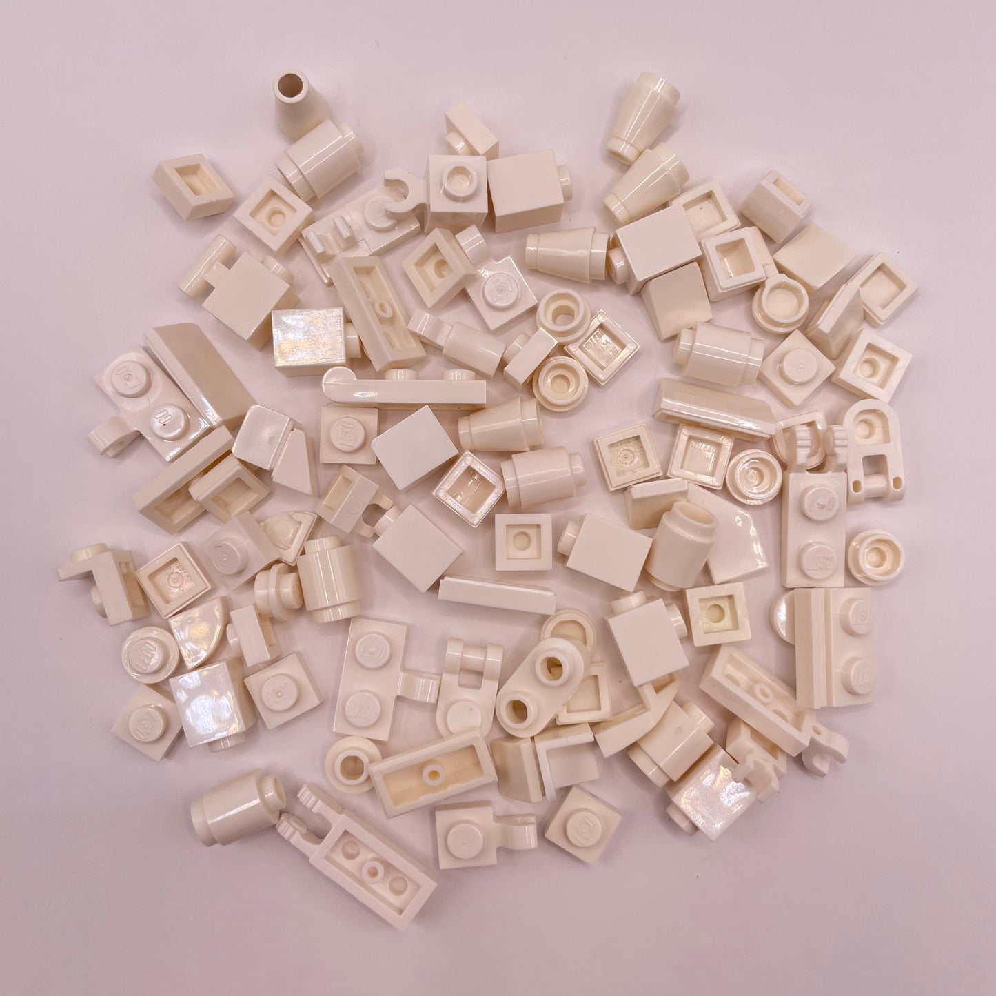 LEGO Greebling, White, 100 Pieces