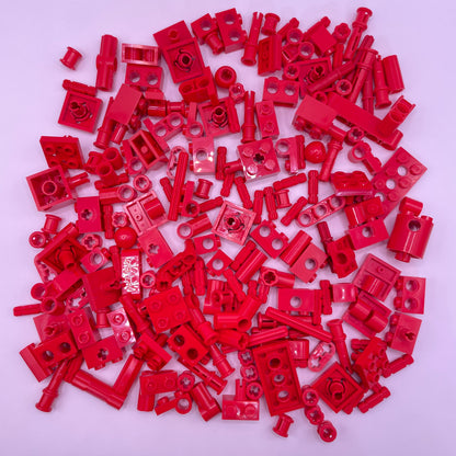 LEGO Small Technic, Red, Approx. 90g