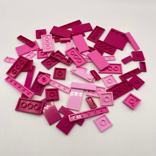 LEGO Mixed Pink, Tiles, Approx. 35g
