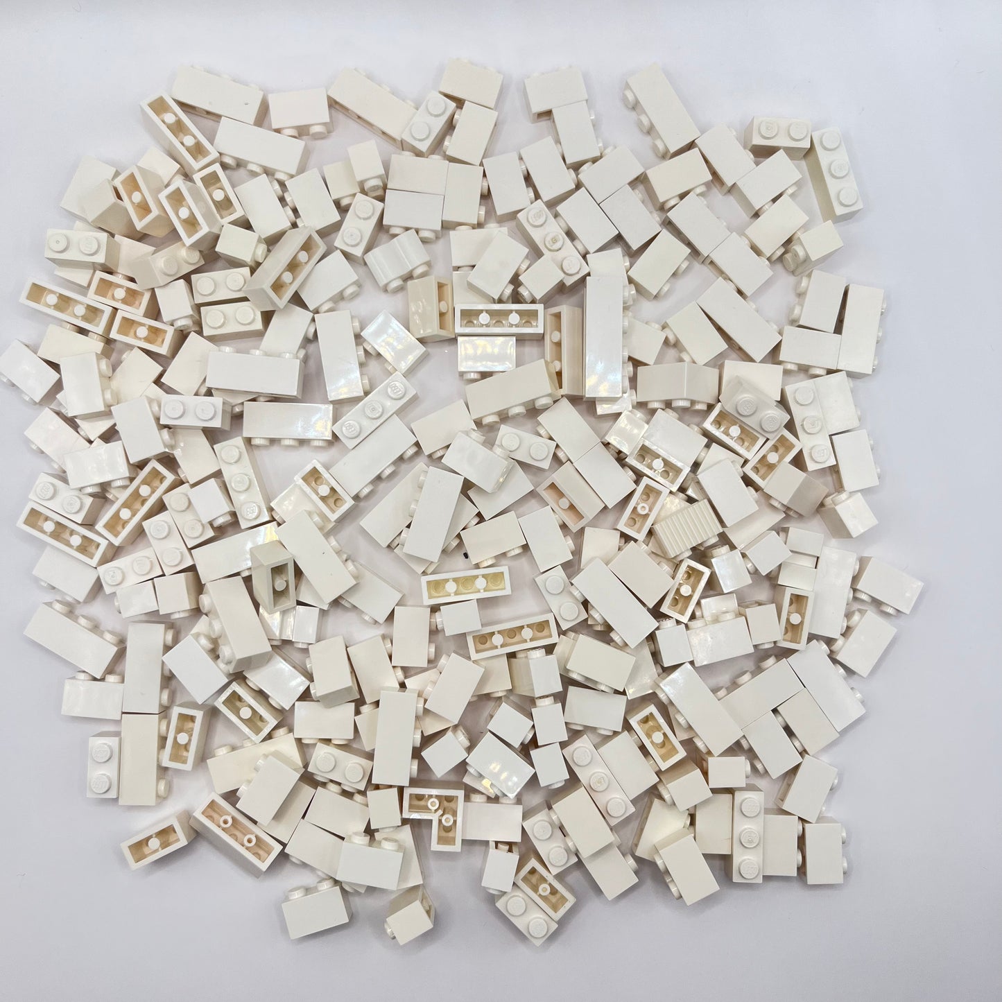LEGO Small, Bricks, White, Approx. 215g