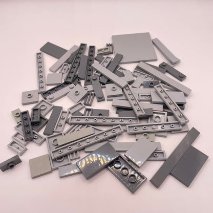 LEGO Tiles, Mixed Bluish Grey, Approx. 50g