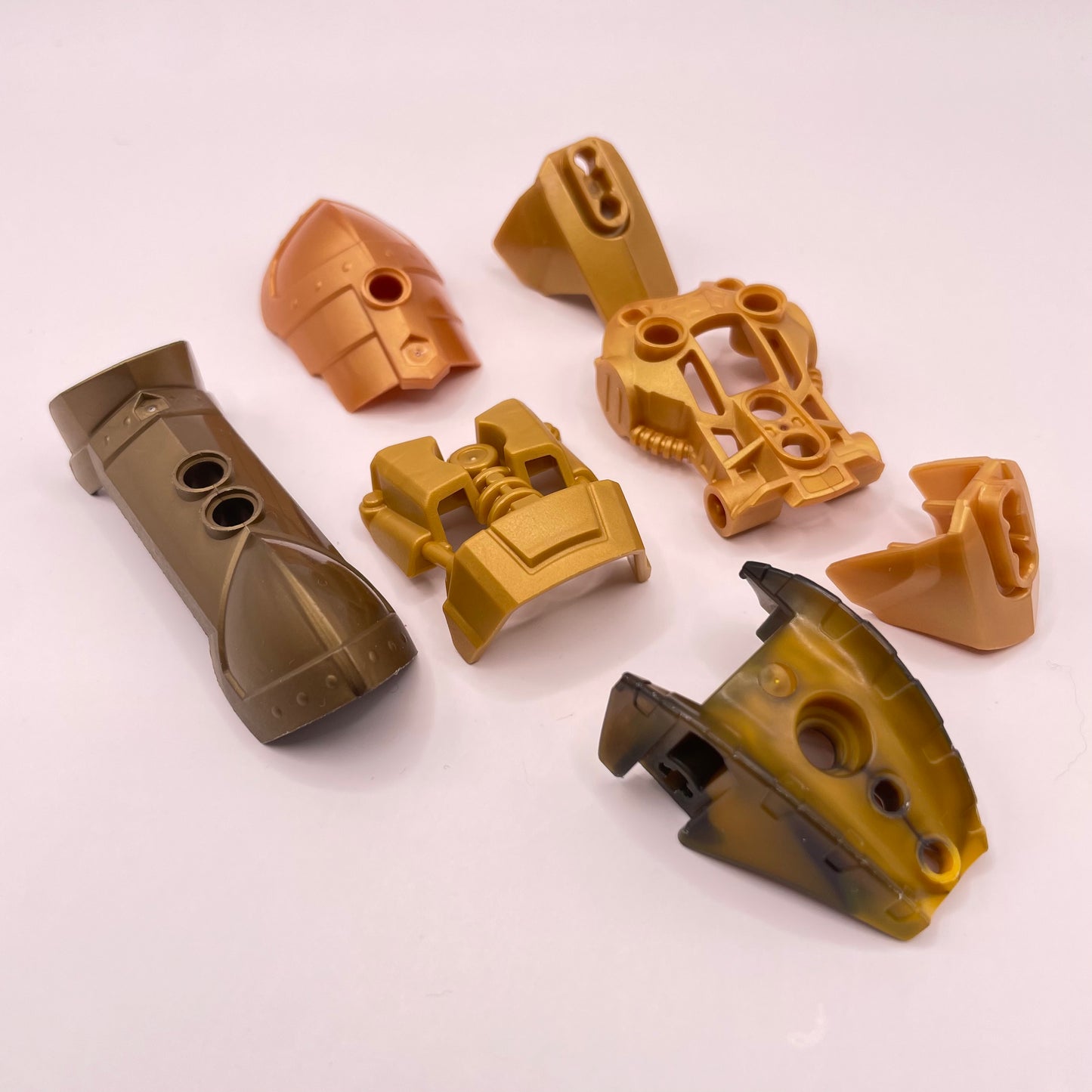 LEGO Bionicle, Armor, Mixed Gold, 7 Pieces