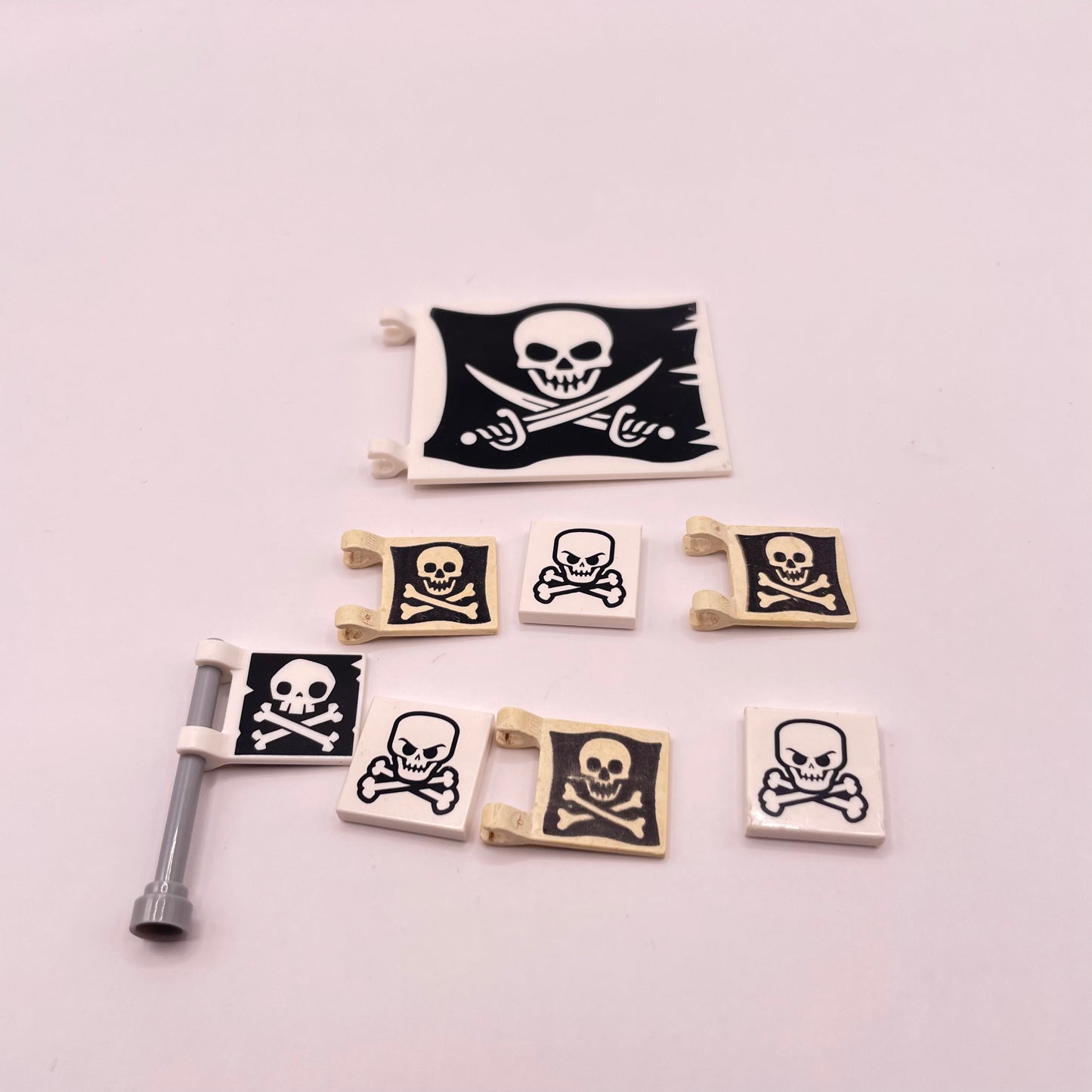 LEGO Prints and Stickers, Marked, Pirate Flags, 8,Pieces