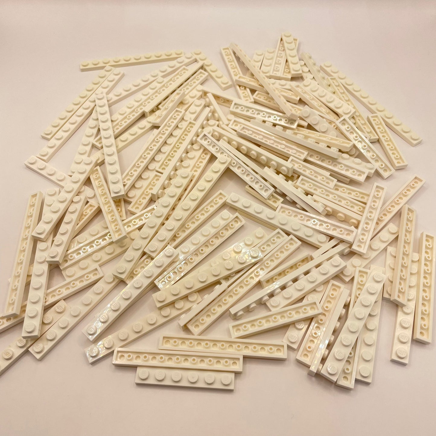 LEGO Plates 1x Wide, White, Approx. 100g