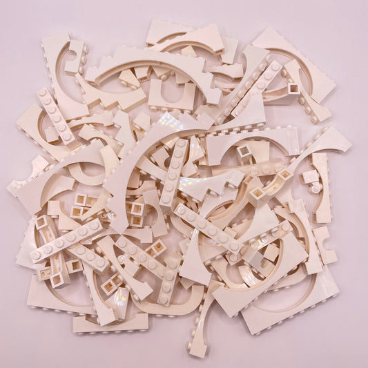 LEGO White, Arches, Approx. 170g