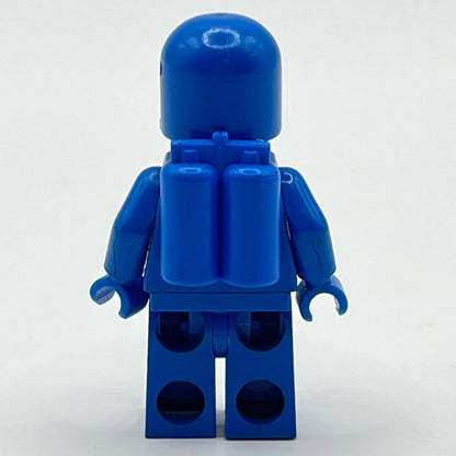LEGO Classic Space - Blue, Minifigure (sp004) - Excellent Print, Cracked Arms
